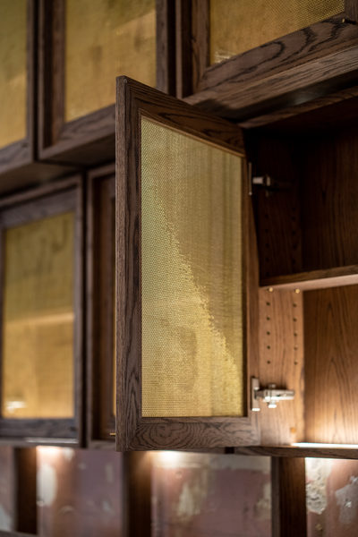 Hospitality fit-out and venue detail at 179 Domain, South Yarra by WB Built