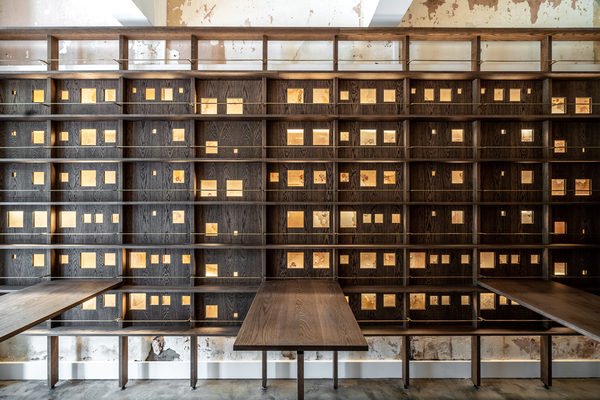 Hospitality fit-out and venue detail at 179 Domain, South Yarra by WB Built