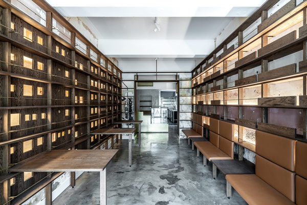 Hospitality fit-out and venue detail at 179 Domain, South Yarra by WB Built
