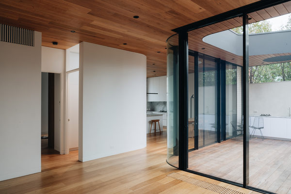 Interior and architectural detail at Armstrong House, Albert Park by WB Built