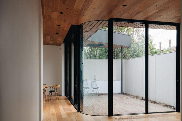 Interior and architectural detail at Armstrong House, Albert Park by WB Built