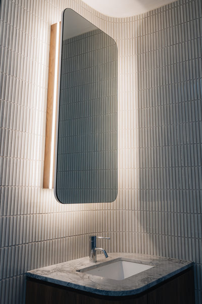 Interior and architectural detail at Armstrong House, Albert Park by WB Built