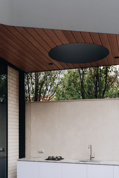 Interior and architectural detail at Armstrong House, Albert Park by WB Built