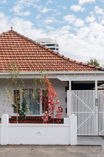 Interior and architectural detail at Armstrong House, Albert Park by WB Built