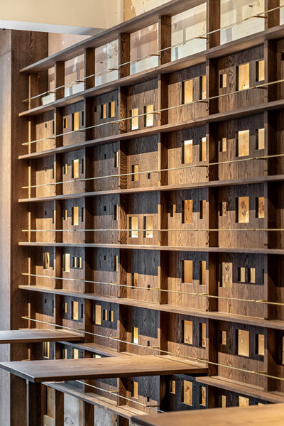 Hospitality fit-out and venue detail at BOYD'S, South Yarra by WB Built