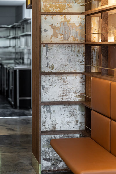 Hospitality fit-out and venue detail at BOYD'S, South Yarra by WB Built