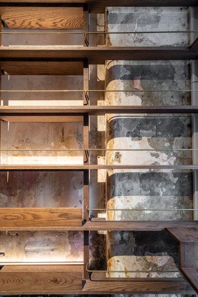 Hospitality fit-out and venue detail at BOYD'S, South Yarra by WB Built
