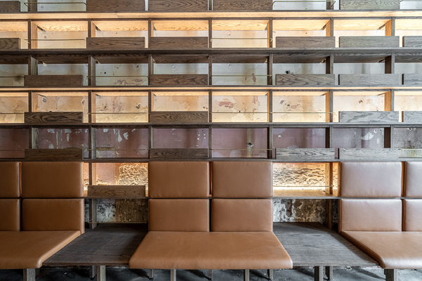 Hospitality fit-out and venue detail at BOYD'S, South Yarra by WB Built