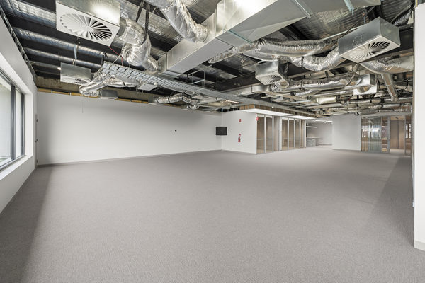 Commercial construction and fit-out detail at Brix Workplace, Hampton by WB Built