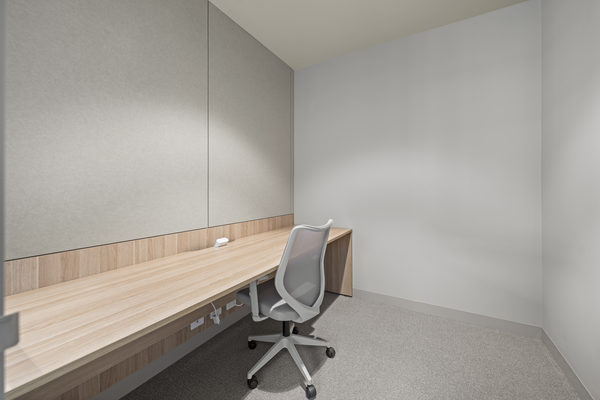 Commercial construction and fit-out detail at Brix Workplace, Hampton by WB Built
