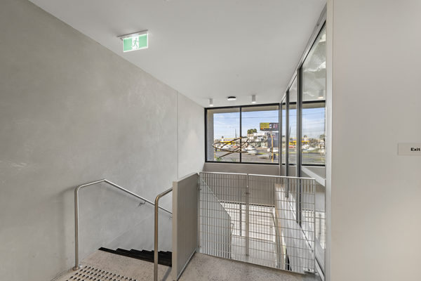 Commercial construction and fit-out detail at Brix Workplace, Hampton by WB Built