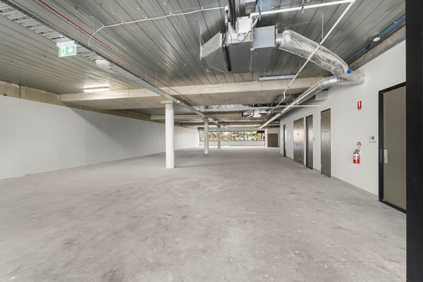 Commercial construction and fit-out detail at Brix Workplace, Hampton by WB Built