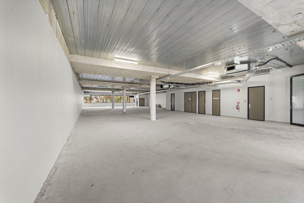 Commercial construction and fit-out detail at Brix Workplace, Hampton by WB Built