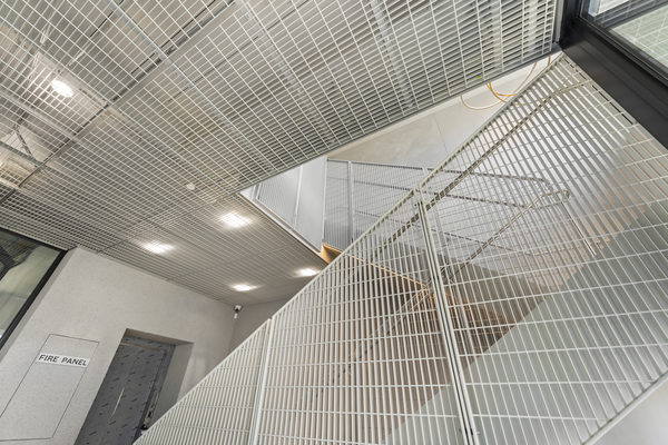Commercial construction and fit-out detail at Brix Workplace, Hampton by WB Built