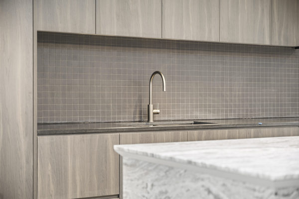 Commercial construction and fit-out detail at Brix Workplace, Hampton by WB Built
