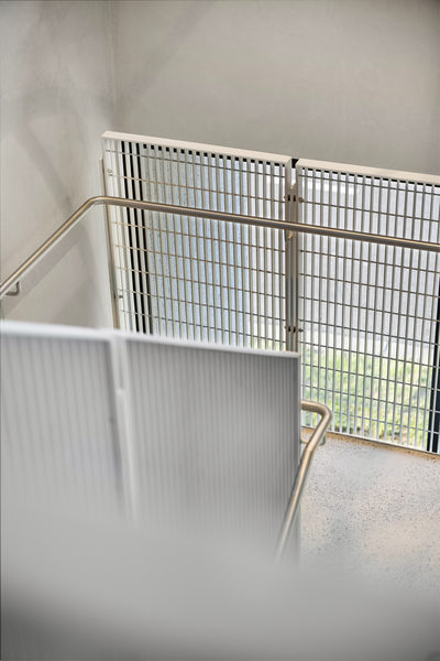 Commercial construction and fit-out detail at Brix Workplace, Hampton by WB Built