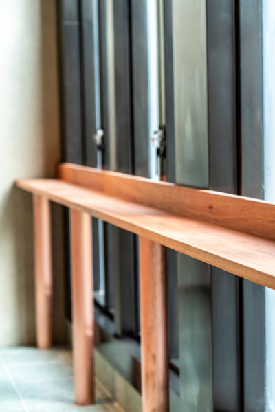 Hospitality fit-out and venue detail at Collins Arch Cafe, Melbourne by WB Built