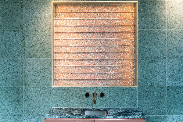 Hospitality fit-out and venue detail at Collins Arch Cafe, Melbourne by WB Built