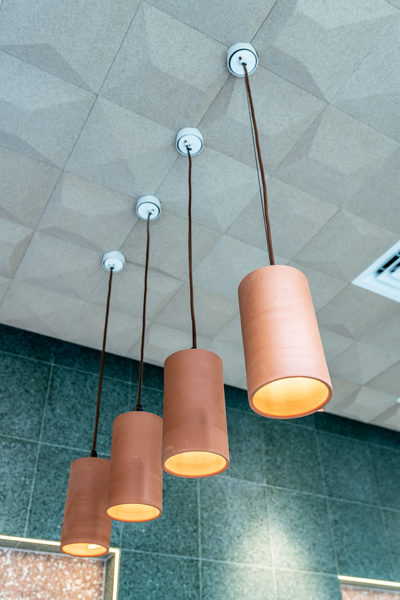 Hospitality fit-out and venue detail at Collins Arch Cafe, Melbourne by WB Built