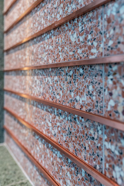 Hospitality fit-out and venue detail at Collins Arch Cafe, Melbourne by WB Built