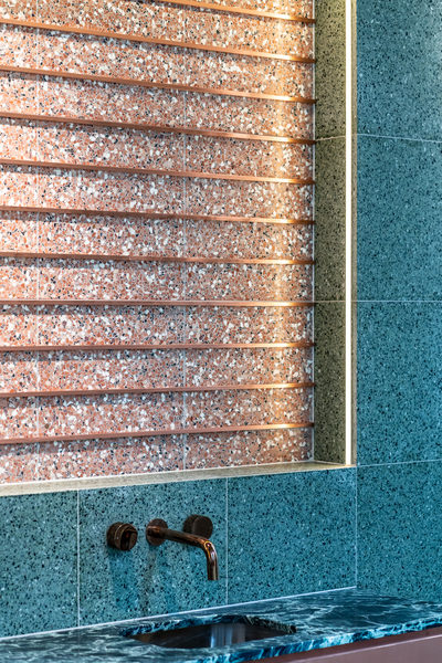 Hospitality fit-out and venue detail at Collins Arch Cafe, Melbourne by WB Built