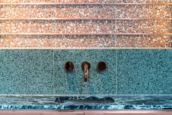 Hospitality fit-out and venue detail at Collins Arch Cafe, Melbourne by WB Built