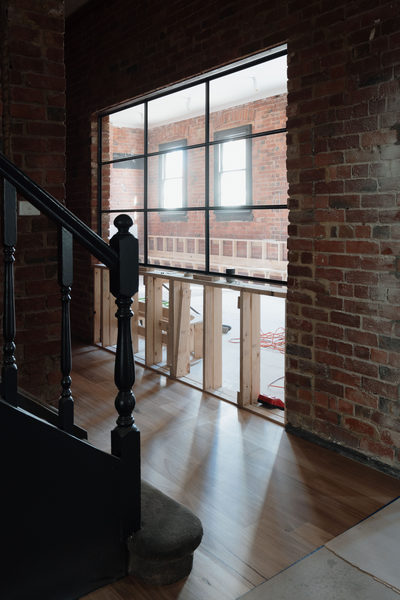 Hospitality fit-out and venue detail at Flying Duck Hotel, Prahran by WB Built