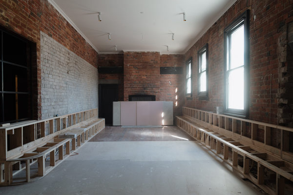 Hospitality fit-out and venue detail at Flying Duck Hotel, Prahran by WB Built