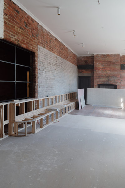 Hospitality fit-out and venue detail at Flying Duck Hotel, Prahran by WB Built