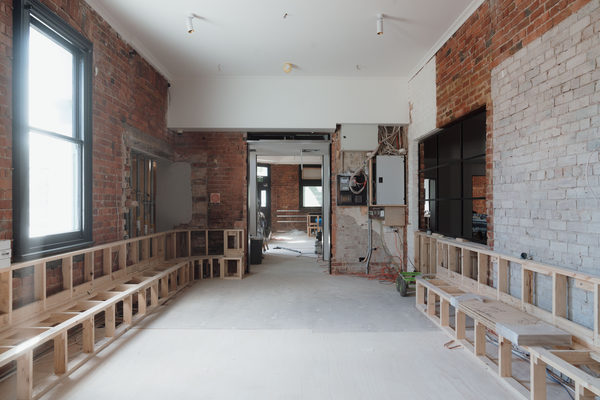 Hospitality fit-out and venue detail at Flying Duck Hotel, Prahran by WB Built