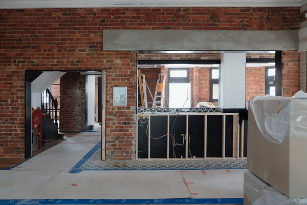 Hospitality fit-out and venue detail at Flying Duck Hotel, Prahran by WB Built