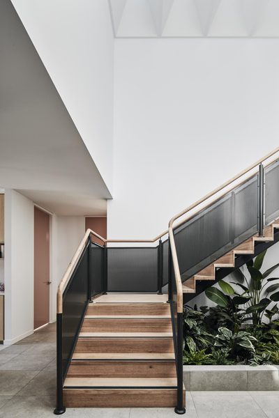 Commercial construction and fit-out detail at Glenroy Dental by WB Built
