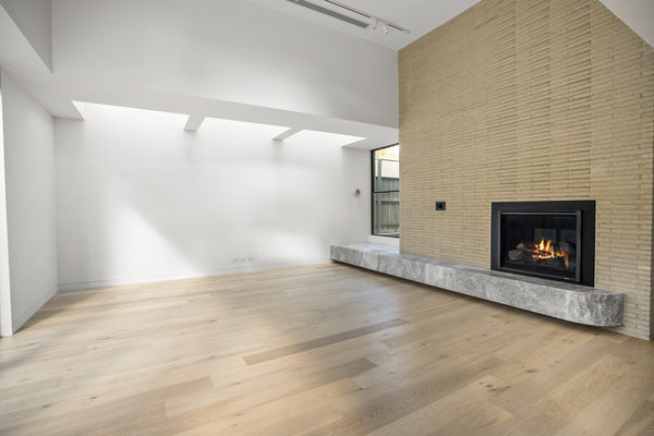 Interior and architectural detail at Hawthorn Garden House, Hawthorn by WB Built