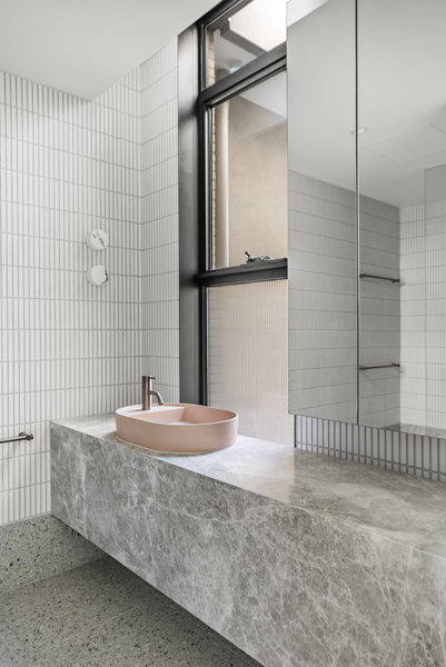 Interior and architectural detail at Hawthorn Garden House, Hawthorn by WB Built