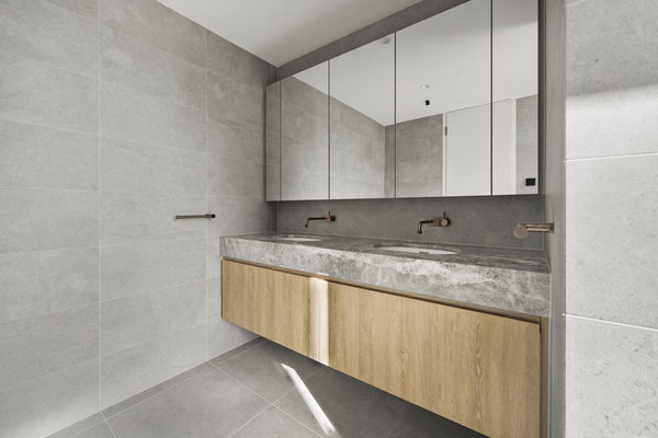 Interior and architectural detail at Hawthorn Garden House, Hawthorn by WB Built