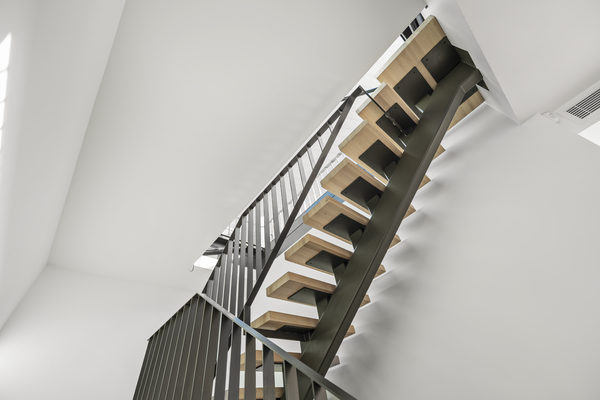 Interior and architectural detail at Hawthorn Garden House, Hawthorn by WB Built