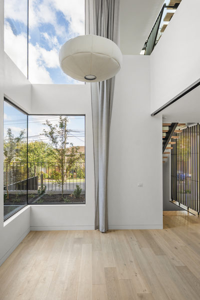 Interior and architectural detail at Hawthorn Garden House, Hawthorn by WB Built