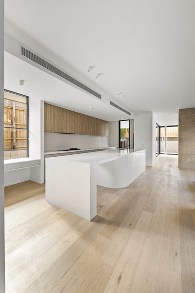 Interior and architectural detail at Hawthorn Garden House, Hawthorn by WB Built