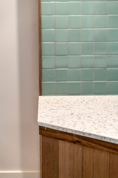 Hospitality fit-out and venue detail at HOME CO by WB Built