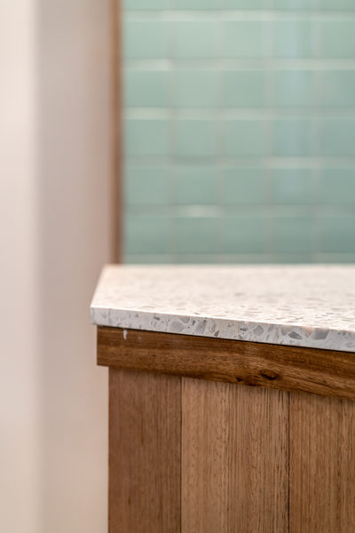 Hospitality fit-out and venue detail at HOME CO by WB Built