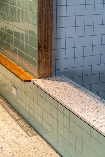 Hospitality fit-out and venue detail at HOME CO by WB Built