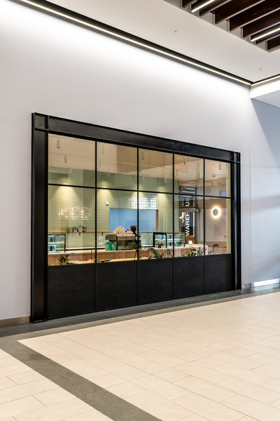 Hospitality fit-out and venue detail at HOME CO by WB Built