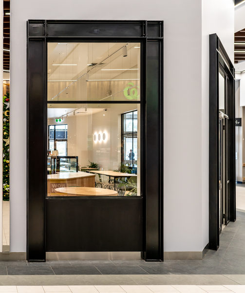 Hospitality fit-out and venue detail at HOME CO by WB Built