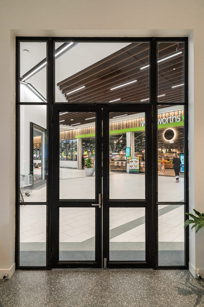 Hospitality fit-out and venue detail at HOME CO by WB Built