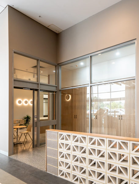 Hospitality fit-out and venue detail at HOME CO by WB Built