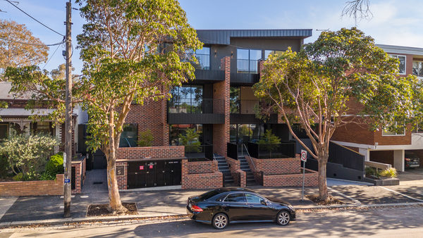 Interior and architectural detail at Hotham Hill Apartments, North Melbourne multi-residential project by WB Built