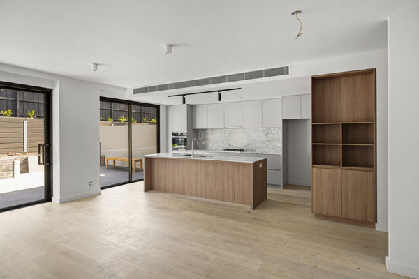 Interior and architectural detail at Hotham Hill Apartments, North Melbourne multi-residential project by WB Built