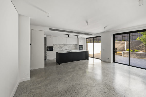 Interior and architectural detail at Hotham Hill Apartments, North Melbourne multi-residential project by WB Built