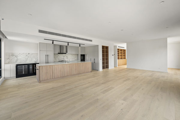 Interior and architectural detail at Hotham Hill Apartments, North Melbourne multi-residential project by WB Built