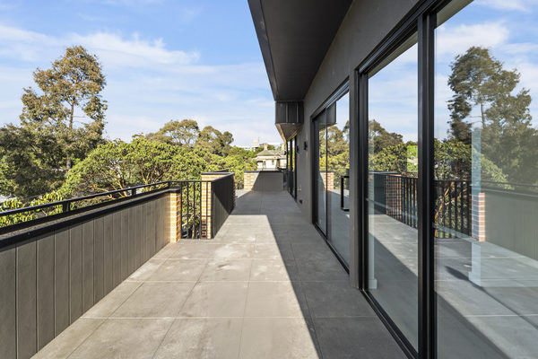 Interior and architectural detail at Hotham Hill Apartments, North Melbourne multi-residential project by WB Built